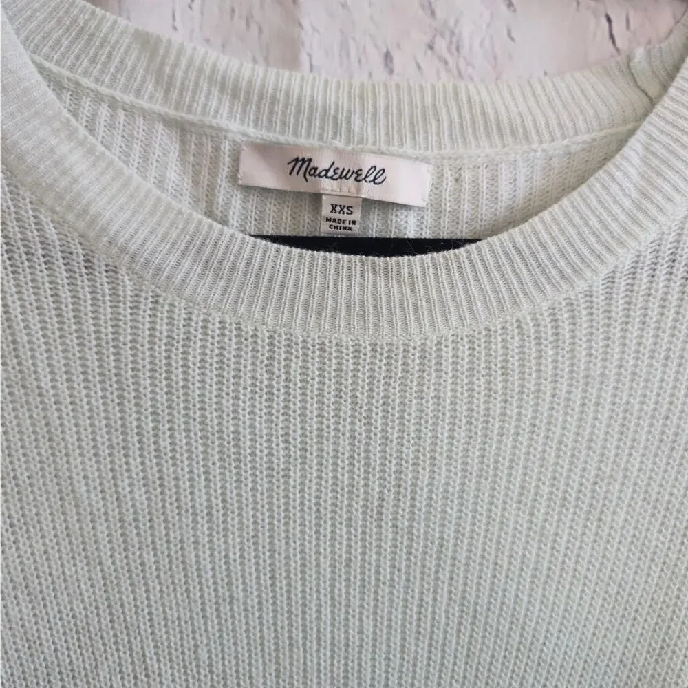 Madewell Mint Crewneck Lightweight Boho Sweater